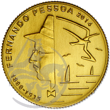 1/4 euro Fernando Pessoa (Ouro FDC)